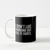 Mug Je n'aime pas faire de l'exercice parce que ça fai (Gauche)