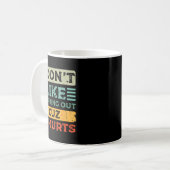 Mug Je n'aime pas faire de l'exercice parce que ça fai (Devant gauche)
