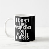Mug Je n'aime pas faire de l'exercice parce que ça fai (Gauche)