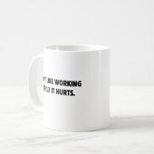 Mug Je n'aime pas faire de l'exercice parce que ça fai (Devant gauche)