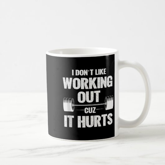 Mug Je n'aime pas faire de l'exercice parce que ça fai (Droite)