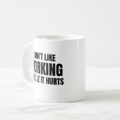 Mug Je n'aime pas faire de l'exercice parce que ça fai (Devant gauche)