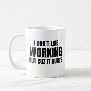 Mug Je n'aime pas faire de l'exercice parce que ça fai