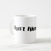 Mug Je n'aime pas la musique (Devant gauche)