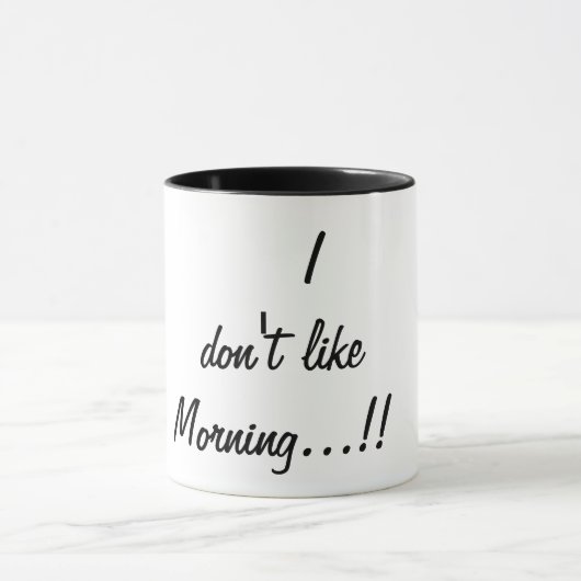 Mug je n'aime pas le matin (Centre)