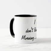 Mug je n'aime pas le matin (Devant gauche)