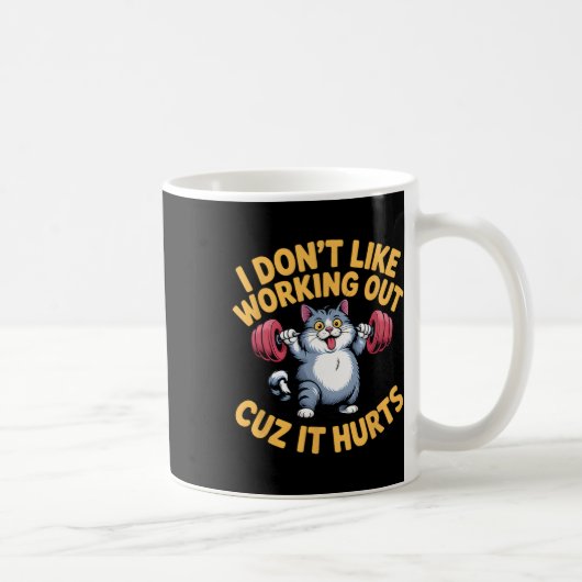 Mug Je n'aime pas travailler dehors parce que ça fait (Droite)
