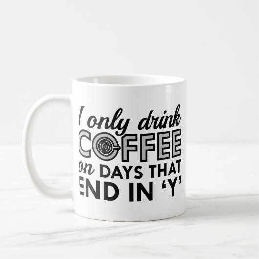Mug Je Ne Bois Que Du Café (Gauche)