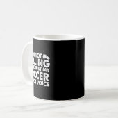 Mug Je Ne Crie Pas C'est Juste Ma Voix De Coach De Foo (Devant gauche)