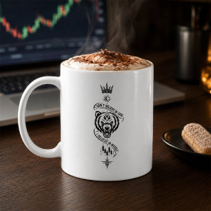Mug Je ne crois pas au symbole de conception d'ours tr