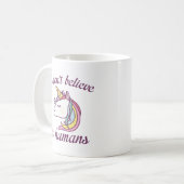 Mug Je ne crois pas aux humains (Devant gauche)