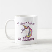 Mug Je ne crois pas aux humains (Gauche)