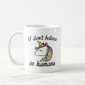 Mug Je ne crois pas en l'humanité (Gauche)