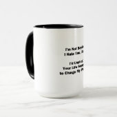 Mug Je ne dis pas que je te déteste... (Devant gauche)