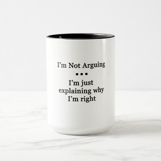 Mug Je ne discute pas... (Centre)