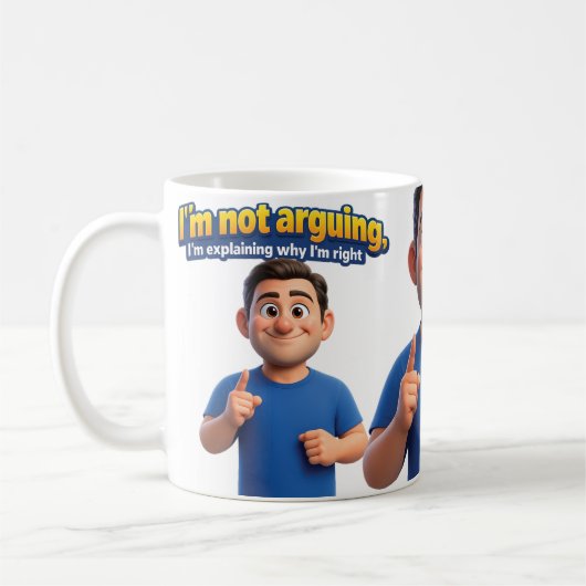 Mug Je ne discute pas (Gauche)