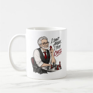 Mug Je ne discute pas, je joue aux échecs – Création d