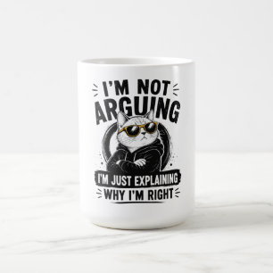 Mug Je ne discute pas, j'explique simplement pourquoi