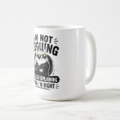 Mug Je ne discute pas, j'explique simplement pourquoi  (Devant droit)
