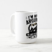 Mug Je ne discute pas, j'explique simplement pourquoi  (Devant gauche)