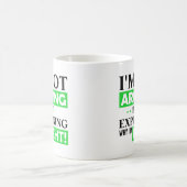 Mug Je ne discute pas, j'explique simplement pourquoi (Centre)
