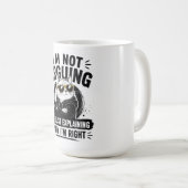 Mug Je ne discute pas, j'explique simplement pourquoi  (Devant droit)
