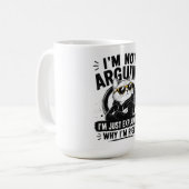 Mug Je ne discute pas, j'explique simplement pourquoi  (Devant gauche)