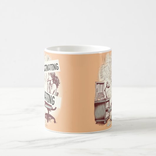 Mug Je ne fais pas de procrastination je déléguerai" M (Centre)