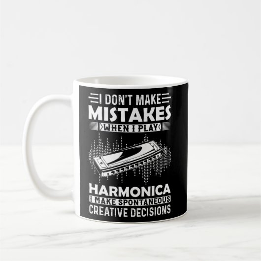Mug Je ne fais pas d'erreur quand je joue Harmonica Ha (Gauche)
