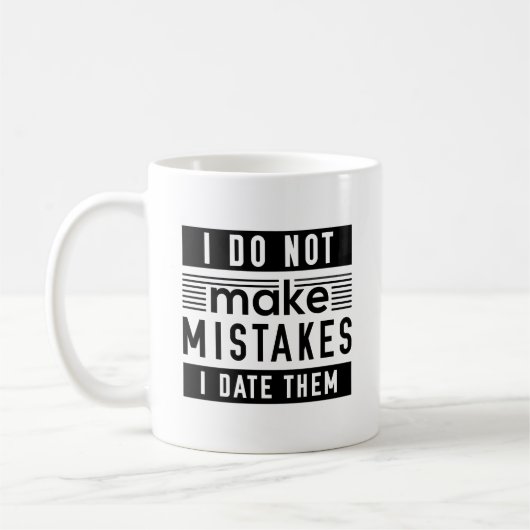 Mug Je Ne Fais Pas D'Erreurs (Gauche)