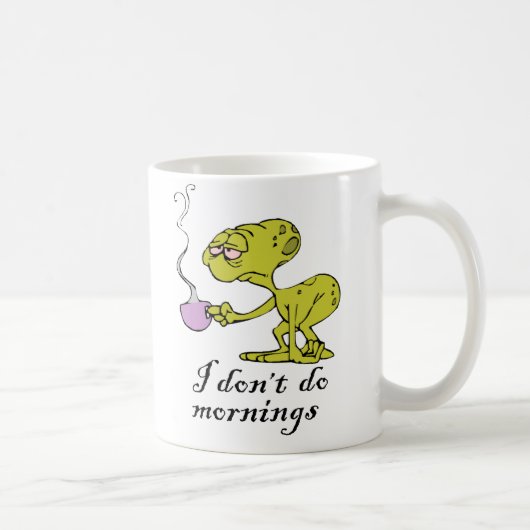 Mug Je ne fais pas des matins (Droite)