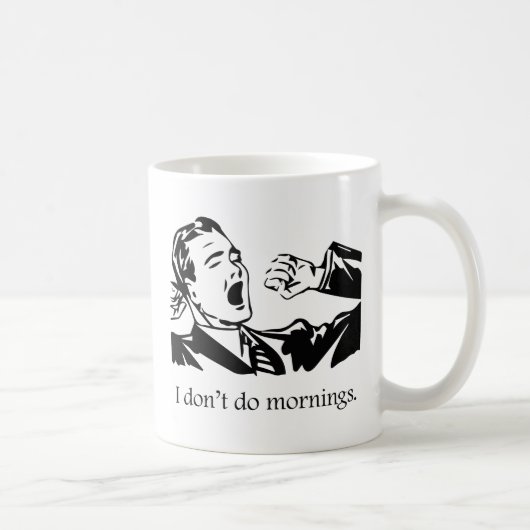 Mug Je ne fais pas le matin (Droite)