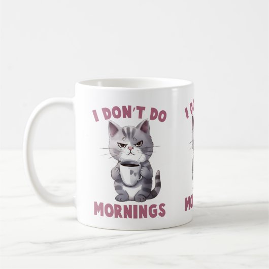 Mug Je ne fais pas le matin (Gauche)
