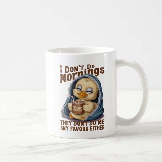 Mug Je ne fais pas le matin (Droite)