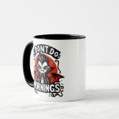 Mug Je ne fais pas les matins Grumpy Vampire Graphic (Devant gauche)