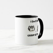 Mug Je ne fais pas les paramètres de groupe Introvert (Devant droit)