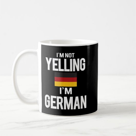 Mug Je ne hurle pas Je suis allemand (Gauche)