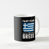 Mug Je ne hurle pas je suis grec (Devant droit)