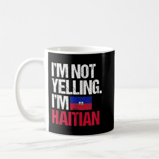 Mug Je ne hurle pas Je suis haïtien (Gauche)