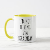 Mug Je ne hurle pas, je suis Ukrainien drôle (Gauche)