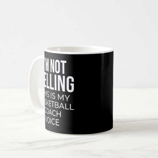 Mug Je ne hurle pas que c'est ma voix d'entraîneur de (Devant gauche)