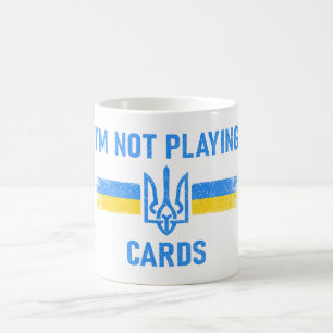 Mug Je ne joue pas aux cartes - Zelensky Words 2025