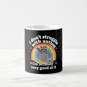 Mug Je Ne Lutte Pas Avec L'Autisme Autistique Funny Ra
