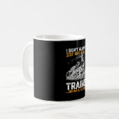Mug Je Ne M'Arrête Pas Toujours Et Regarde Les Trains  (Devant gauche)