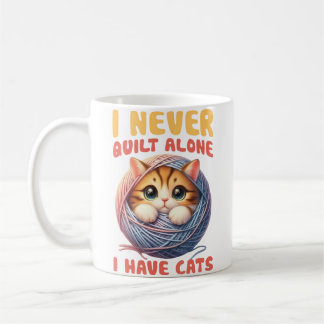 Mug Je ne matelasse jamais seul, j'ai des chats amateu
