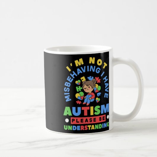 Mug Je ne me comporte pas mal, j'ai une conscience de (Droite)