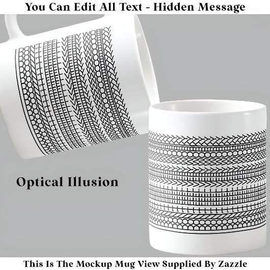 Mug Je ne me sens pas très efficace Message caché 124B