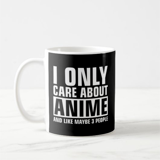 Mug Je Ne Me Soucie Que D'Anime (Gauche)