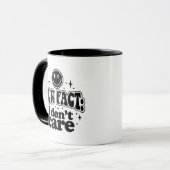 Mug Je ne m'en fiche pas drôle (Devant gauche)