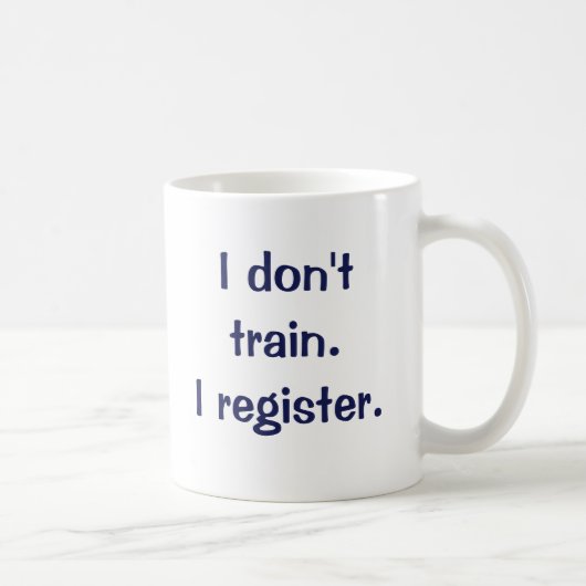 Mug Je ne m'exerce pas. Je m'enregistre (Droite)